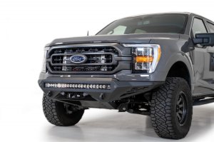 Ford F-150 Front Bumper - Addictive Desert Designs - Stealth Fighter Winch - Hammer Black - 2021 Ford F-150 Front Bumper - Addictive Desert Designs - Stealth Fighter Winch - Hammer Black - 2021